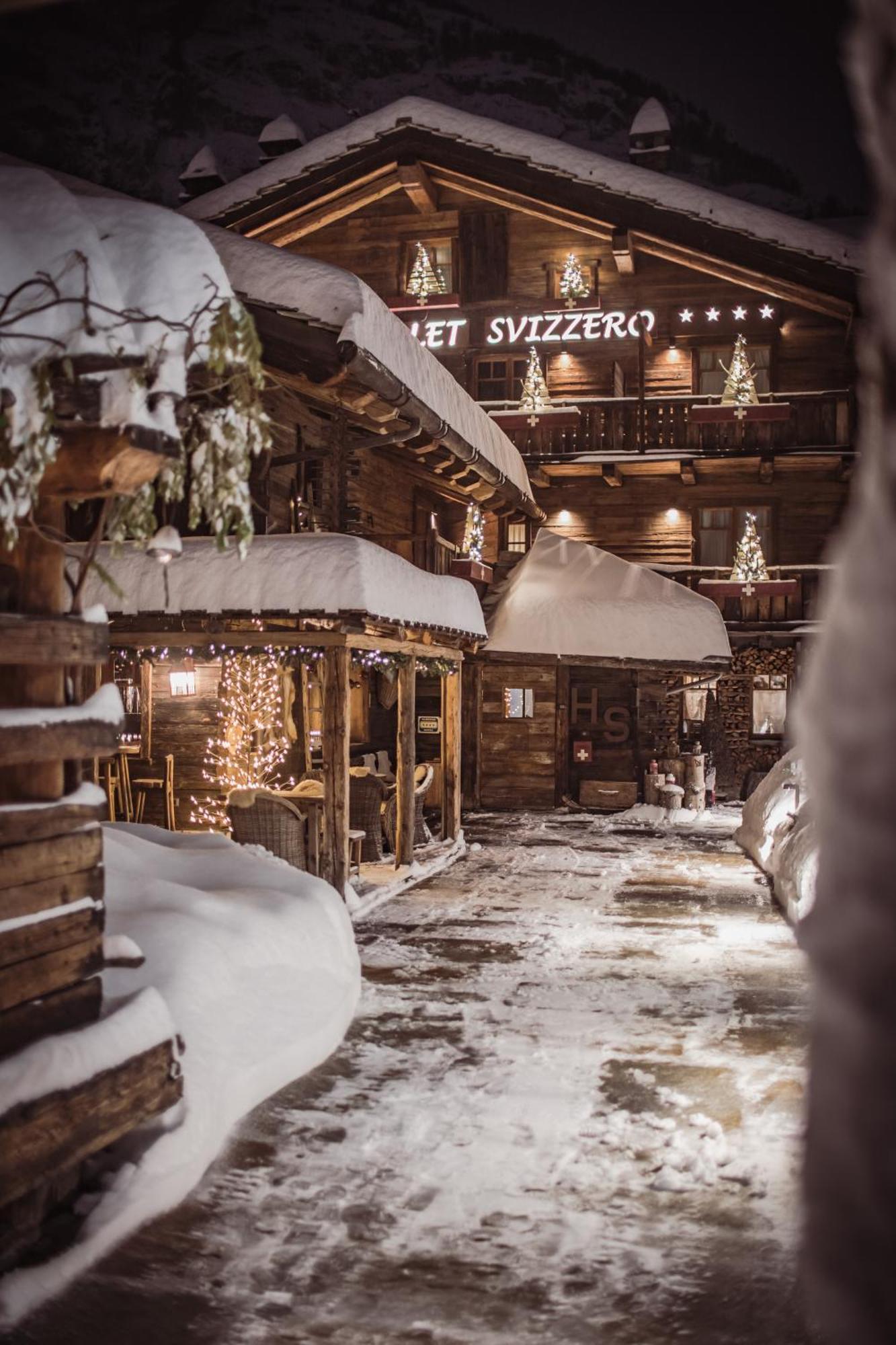 Chalet-Hotel Svizzero Courmayeur Dış mekan fotoğraf