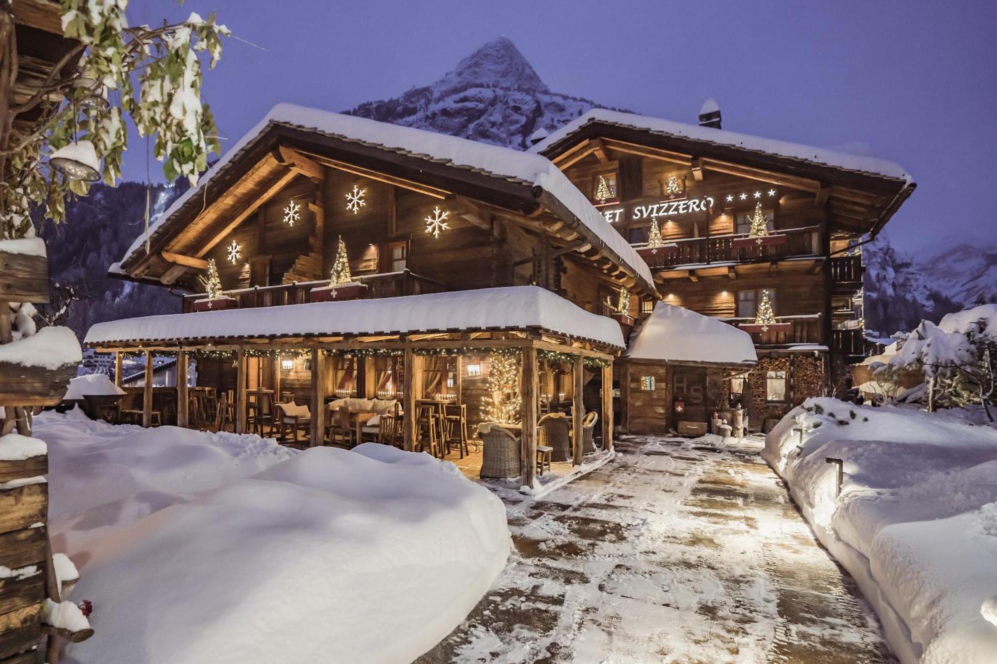 Chalet-Hotel Svizzero Courmayeur Dış mekan fotoğraf