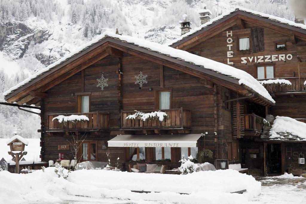 Chalet-Hotel Svizzero Courmayeur Dış mekan fotoğraf