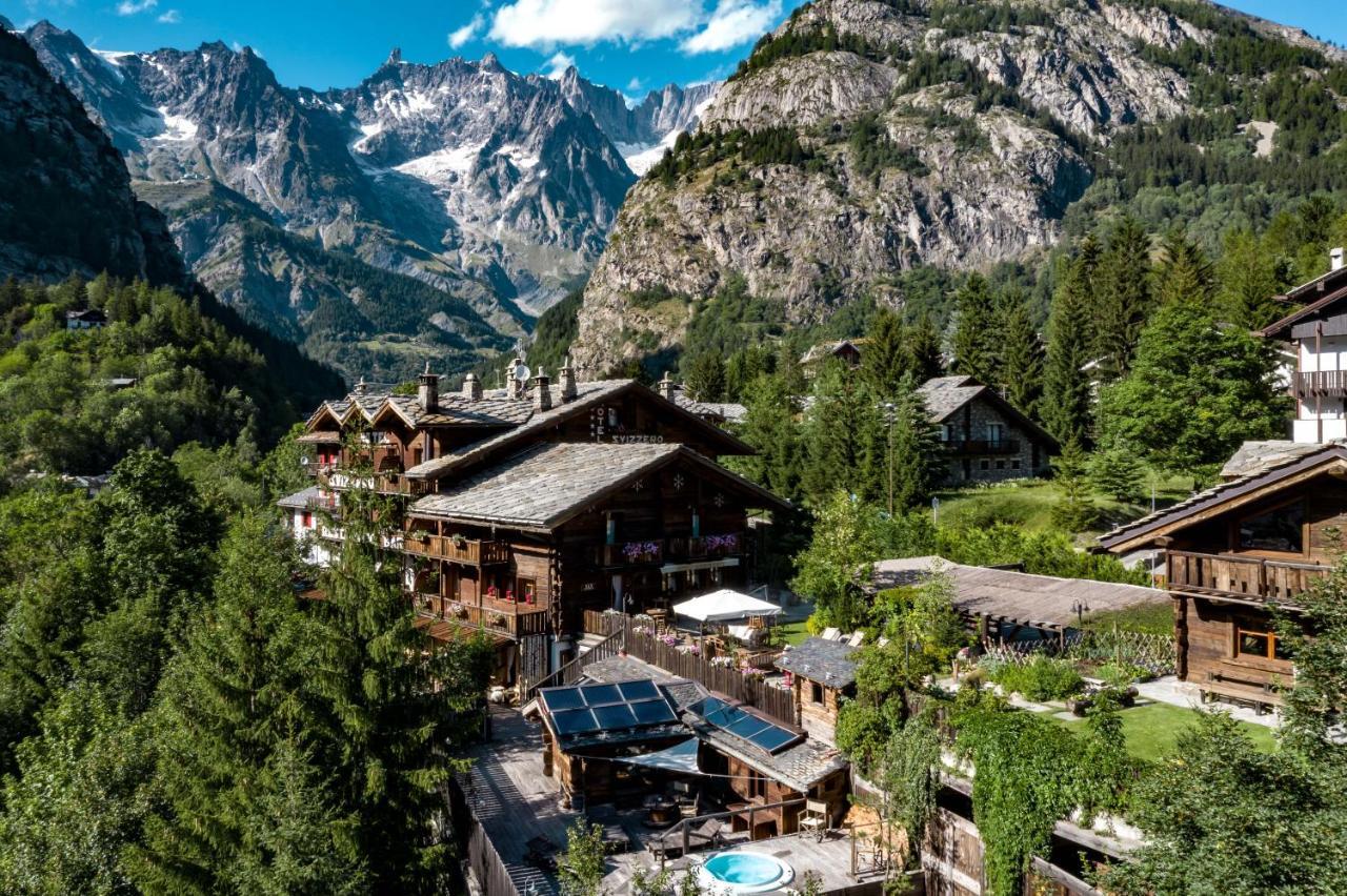 Chalet-Hotel Svizzero Courmayeur Dış mekan fotoğraf